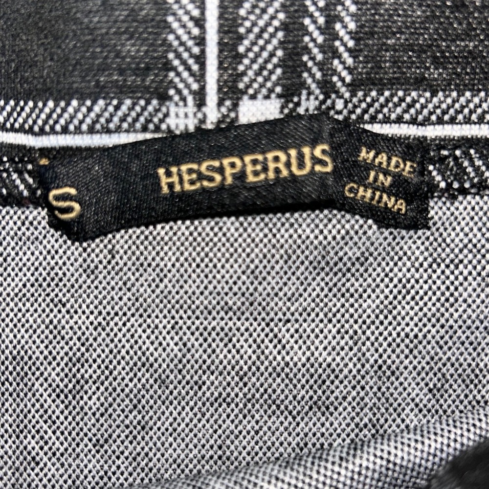 Hesperus Womens Black White Plaid Pleated Mini Skirt Drop Waist Small Academic - Picture 2 of 3